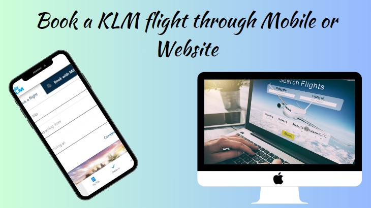 book a flight through mobile or website